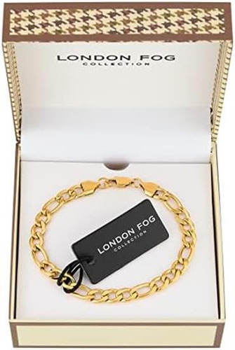 London Fog Figaro Link Pulsera Unisex De 8 Pulgadas (lf (oro