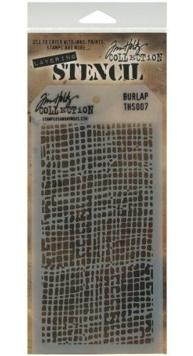 Estampa La Plantilla En Capas Anonima Tim Holtz 4125 Por Arp