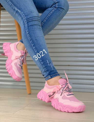 Zapatos Tenis Botas Bolicheros Barbie Para Dama Mujeres
