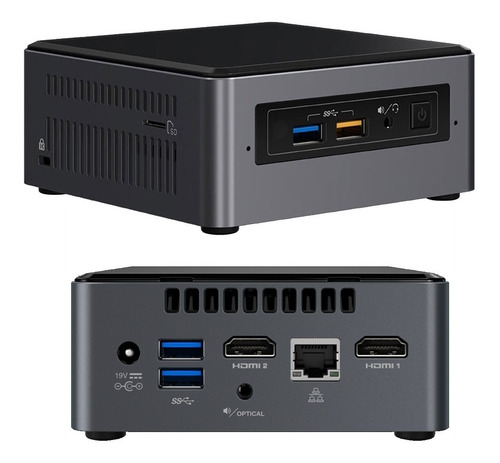 Mini Pc Intel Nuc Nuc7cjyh Celeron 240gb Ssd 4gb Vesa Hdmi P