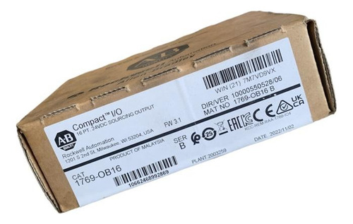 Allen-bradley 1769-ob16 Compactlogix Módulo De Salida