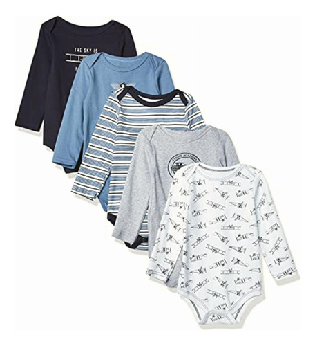 Hudson Baby Set De Playera, Bebé, Unisex, Coral/pilot, 9-12