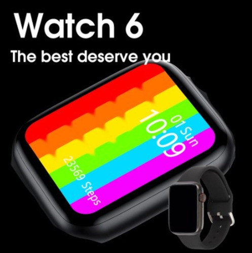Imagen 2 de 7 de Reloj Smart Watch W 26 Color Negro