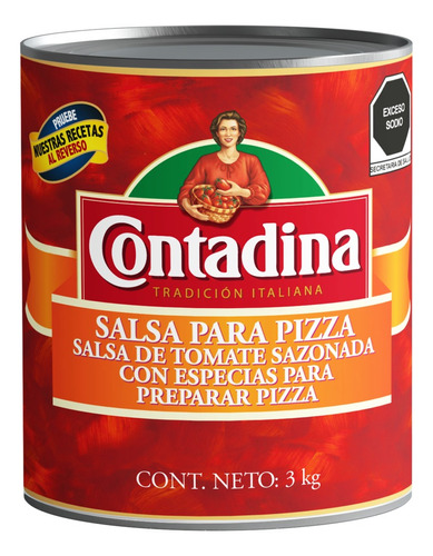 Salsa De Tomate Para Pizza Contadina 3 Kg. 