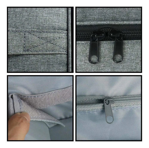 Bolsa De Almacenamiento De Esmalte De Uñas Portátil Gris
