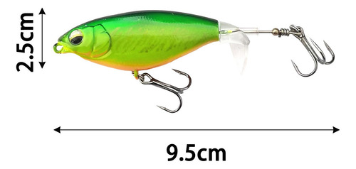 3 Señuelo De Pesca De Superficie, Señuelo Flotante Verde