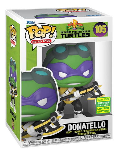 Funko Pop! Donatello #105 Tortugas Ninja - Power Rangers