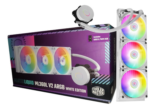 Water Cooler Cooler Master Masterliquid Ml360l V2 Argb White