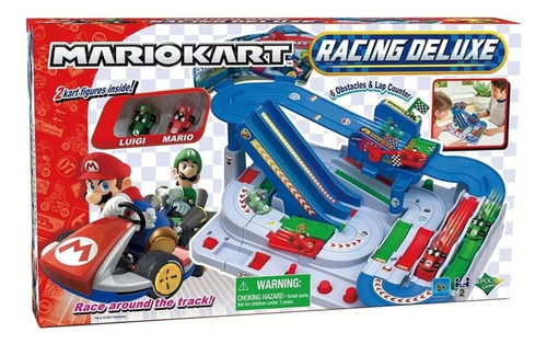 Pista Super Mario Kart Racing Deluxe Com 2 Carrinhos Cor Multicolorido