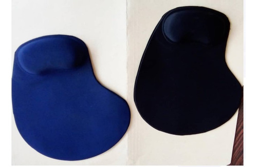 Mouse Pad Tipo Gel. Presentacion De 2 Mouse Pad. Azul/ Negro