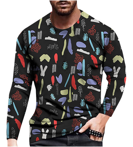 Una Blusa De Hombre Polera Diaria Unisex Estampado 3d Esta