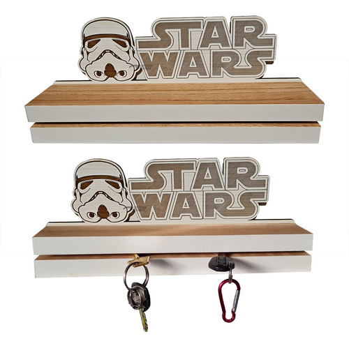 Llavero Pared Repisa Estante Porta Llave Star Wars