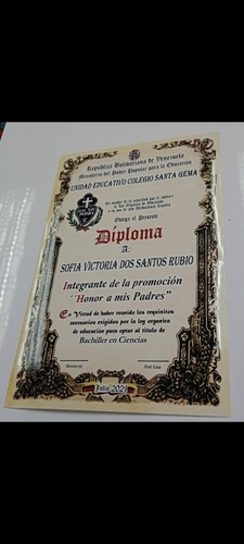 Diplomas Papel Fotografico