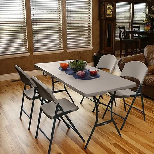 Mesa Plegable Lifetime 183 X 76 En Polietileno 80864 Maletin