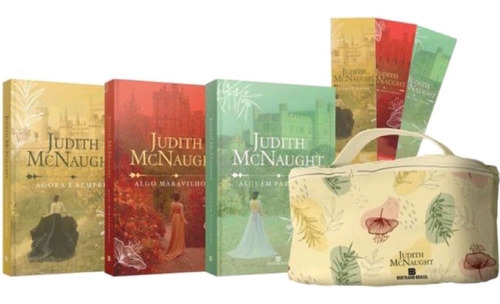  3 Livros - Kit Judith Mcnaught + Necesserie Promocao