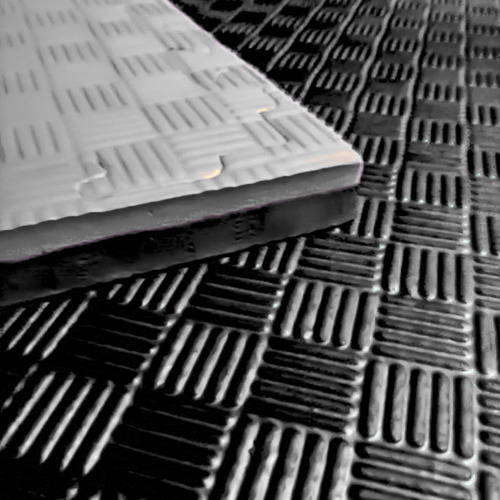 Pack 10 Plancha Tatami 100cm X 100cm X 4cm Gris Y Negro