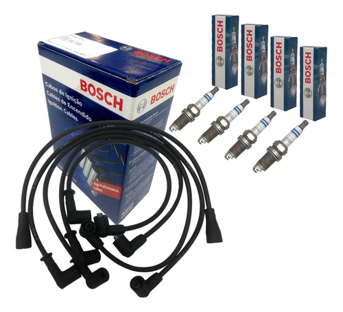 Kit Cables Y Bujias Fiat Duna Uno 147 Motor 1.4 1.6 Tipo