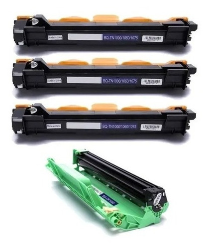 Combo 3 Toner + 1 Fotocondutor Tn1060 Dr1060 P/ Dcp-1617nw