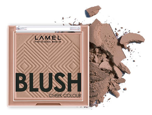 Lamel Blush Cheek Taupe Color Mini - Polvo Natural, Ligero,