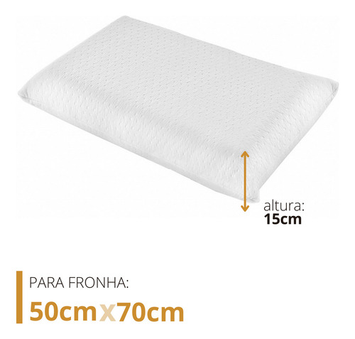 Kit De 2 Travesseiros Favos De Mel Plus - Fibrasca