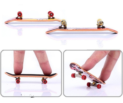 Imagen 6 de 10 de Juguete Mini Skate Pra Dedos + Accesorios. Scateboard Finger