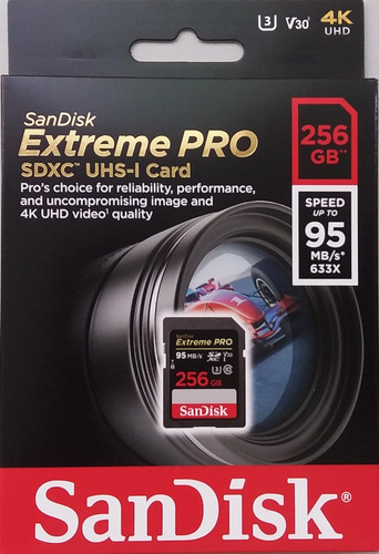 Tarjeta Sandisk Extreme Pro De 256gb (sdsdxxg-256g-gn4in)