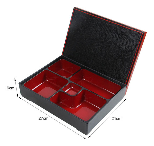 Caja Bento Japonesa/plato Para Servir, Contenedor De Comida