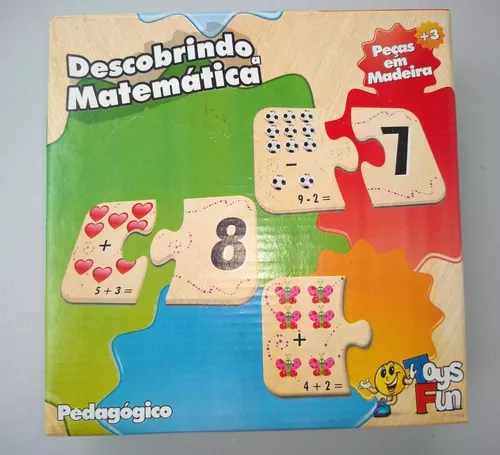 Jogo Matemático De Madeira Educativo Infantil Abre E Fecha