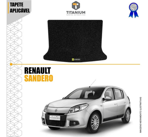 Imagem 3 de 4 de Tapete Porta Malas Sandero 2007 A 2014 Linha Plus Borracha
