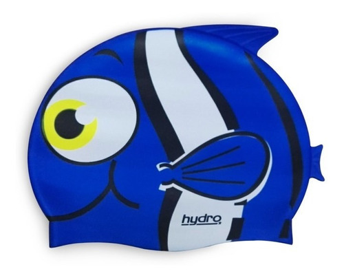 Gorra De Natación Hydro® Animals Junior Silicona Niño Niña Color Pez Azul