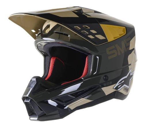 Capacete Alpinestars Sm5 Rover Areia/amarelo-camo Lançamento