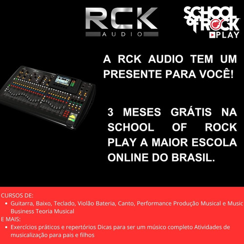 Mesa De Som Digital X32 Behringer 40 Canais + Garantia