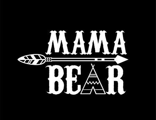 Nd275 W Mama Bear Flecha Tepee Calcomania | 7inches Por 4inc