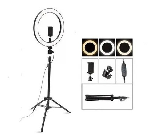 Aro Luz Led Para Fotografia Y Video 33 Cm Con Tripode 2. M