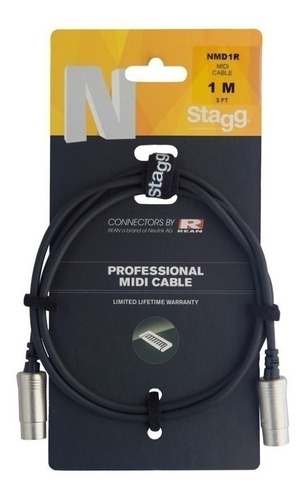 Stagg Nmd1r Cable Midi Profesional 1 Metro