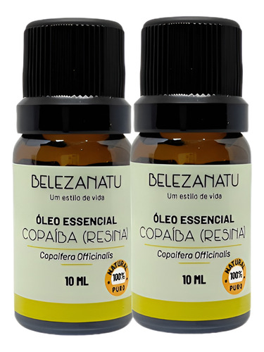 Kit 02 Óleos Resina Belezanatu Copaíba 10ml
