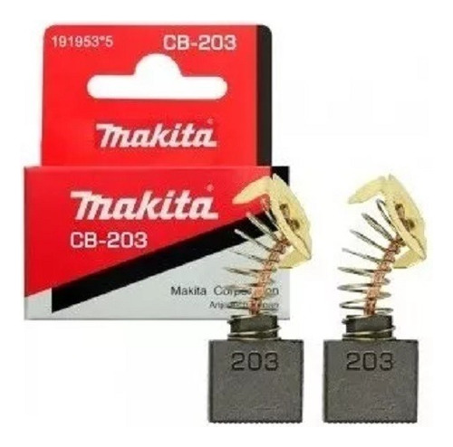Juego Carbones Makita Cb-203 1949916 P/ 2414nb
