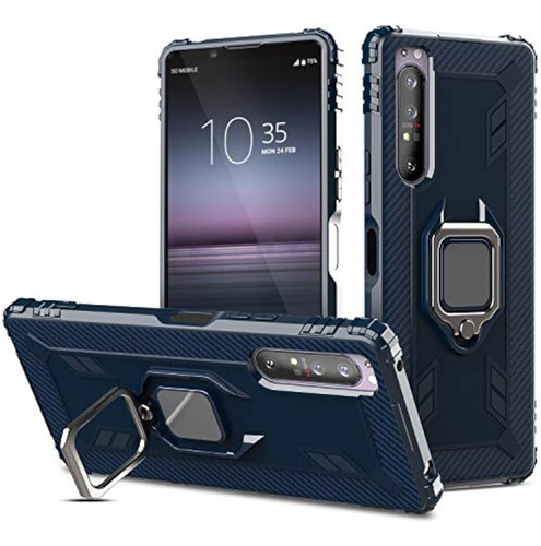 Finger Ring Stand Funda Prueba Caídas Para Sony Xperia 1 Ii