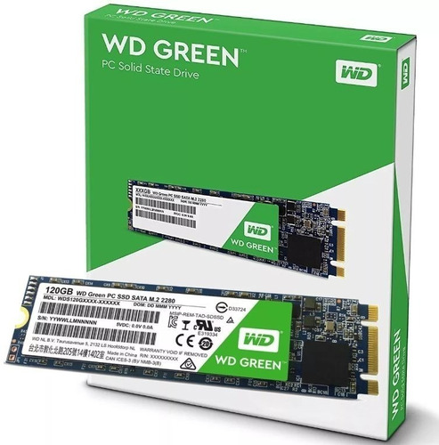 Hd Ssd M.2 M2 Sata Wd Green 120gb 2280 Wds120g2g0b