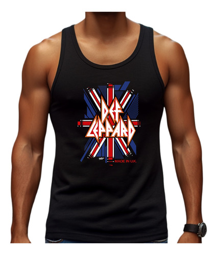 Playera De Tirante Tank Top Rock And Roll Def Leppard Mod1