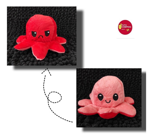 Peluche Pulpo Reversible