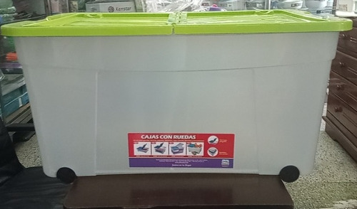 Caja Multiuso Con Ruedas 120 Lts