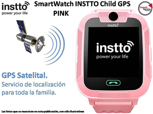 Smartwatch Instto Child 2 Gps 3g Rastreo Cam Antipanico Rosa