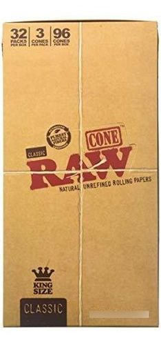 Tubo Y-o Papel Para Armar Raw Cone Classic King Size, Paquet