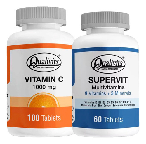 Multivitamínico Supervit + Vitamina C 1000 Mg 100c Qualivits