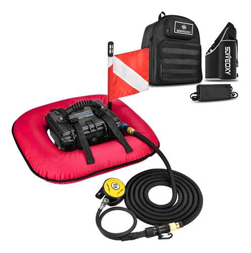 Ventilador De Buceo Con Tanque, Mochila Portátil, Ventilador