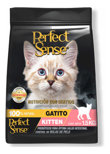 Alimento Seco En Croquetas Para Gatitos Perfect Sense 1.5 Kg