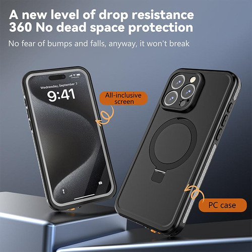 .funda For iPhone 15 Pro Funda Impermeable Ip68 A Prueba De