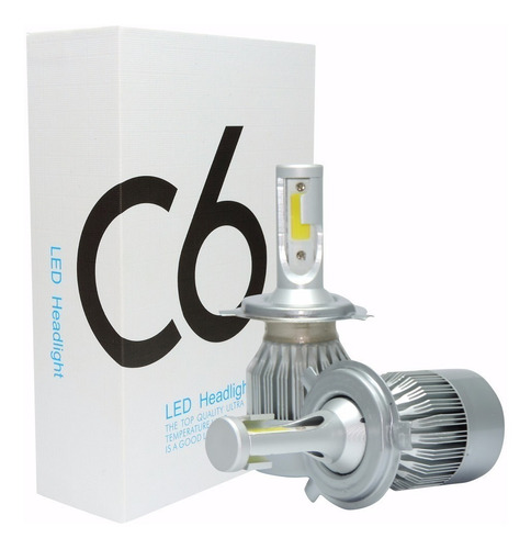 Luces Led C6 Original H4 H13 9004 9007 6000k Tienda Fisica!