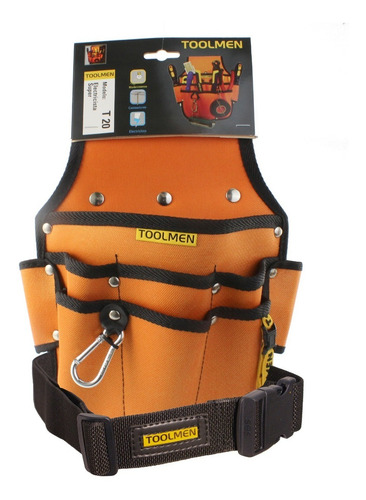 Imagen 5 de 7 de Cinturon Reforzado Porta Herramienta Toolmen T20 T35 Con Cinto Reforzado De 140cm De Largo Regulable